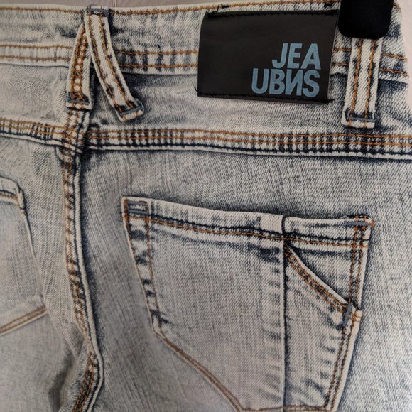Urban Behavior Melrose Low Cut Acid Wash Jeans 25 - Picture 7 of 8